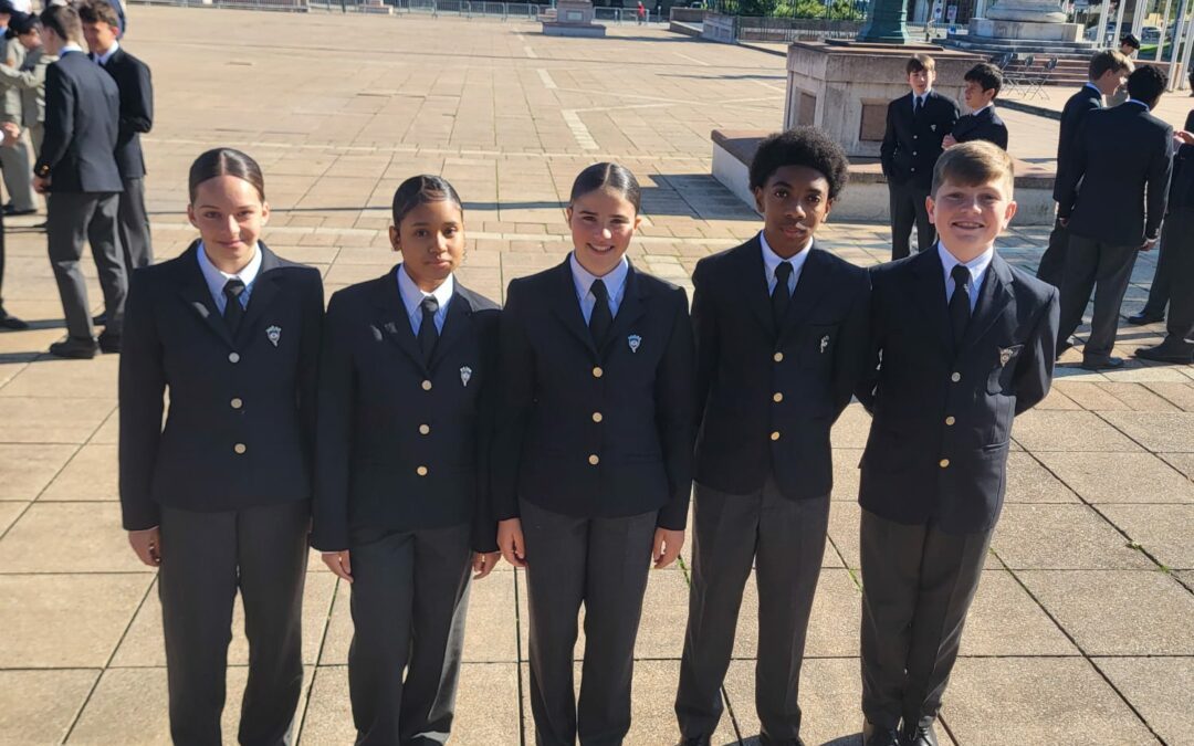 Les cadets à la cérémonie du 8 mai